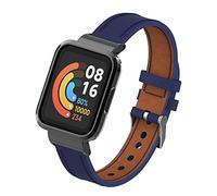 nuosiweilang Compatible para Redmi Watch 2/Xiaomi Mi Watch Lite 2,Mi Watch Lite 2 Pulsera Cuero Reloj Recambio Brazalete Impermeable Correa para Xiaomi Mi Watch Lite 2/Redmi Watch 2,Azul Oscuro