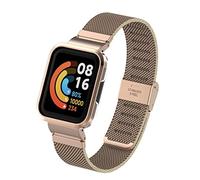 nuosiweilang Compatible para Xiaomi Mi Watch Lite 2/Redmi Watch 2 Correa,Metal de Acero Inoxidable Reloj Recambio Brazalete Impermeable Pulsera para Redmi Watch 2/Xiaomi Mi Watch Lite 2,Oro Rosa