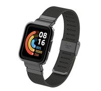 nuosiweilang Compatible para Xiaomi Mi Watch Lite 2/Redmi Watch 2 Correa,Metal de Acero Inoxidable Reloj Recambio Brazalete Impermeable Pulsera para Redmi Watch 2/Xiaomi Mi Watch Lite 2,Negro