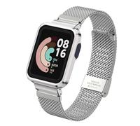 nuosiweilang - Correa de reloj para Xiaomi Mi Watch Lite y Redmi Watch, color plateado