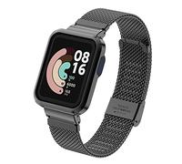 nuosiweilang - Correa de reloj para Xiaomi Mi Watch Lite y Redmi Watch, correa de reloj de acero inoxidable tejida de malla para Redmi Watch/Xiaomi Mi Watch Lite, color negro
