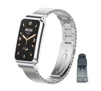 nuosiweilang Pulsera Compatible con Xiaomi Smart Band 7 Pro Correa de Metal de Acero Inoxidable de reemplazo WatchBand Accesorios para Xiaomi Mi Band 7 Pro Smartwatch Plata