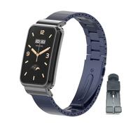 nuosiweilang Pulsera Compatible con Xiaomi Smart Band 7 Pro Correa de metal de acero inoxidable de reemplazo WatchBand Accesorios para Xiaomi Mi Band 7 Pro Smartwatch Azul