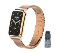 nuosiweilang Pulsera Compatible con Xiaomi Smart Band 7 Pro Correa de Metal de Acero Inoxidable de reemplazo WatchBand Accesorios para Xiaomi Mi Band 7 Pro Smartwatch Oro Rosa