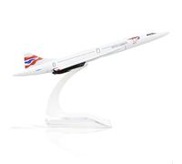 NUOTIE 1/400 Concorde British Airways Modelo de avión preconstruido Kits de Modelos de Aviones Moldeados a presión Modelo de avión de Metal Modelo de visualización Colección o Regalo