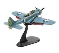NUOTIE 1/72 Douglas SBD-2 Dauntless Dive Bomber Modelo de la Segunda Guerra Mundial Midway Avión de Guerra Vintage en Metal Fundido a Presión Avión Militar para Exhibición en Colección o Regalo