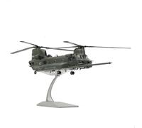 NUOTIE 1/72 MH-47G Chinook - Modelo de helicóptero de elevación pesada, avión militar de metal fundido a presión con rotores desmontables y soporte de exhibición de 15.6 pulgadas, gran escala