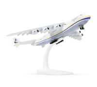 NUOTIE Avión de transporte militar Antonov-225 Mriya escala 1/400 en miniatura, pintura ucraniana, modelo de avión con soporte de metal para entusiastas de la aviación, colección o regalo para adultos
