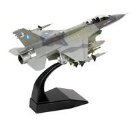 NUOTIE Kit de modelo preconstruido de avión de combate multipropósito F-16D a escala 1/72, acabado en metal fundido, modelo de jet de combate para colección o regalo (F-16D-Grecia)