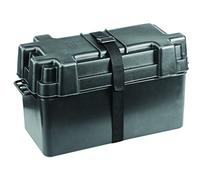 NuovaRade - Caja de batería de hasta 120 Ah, Dimensiones internas, Color Negro, 38.6 cm x 17.5 cm x 22.6 cm