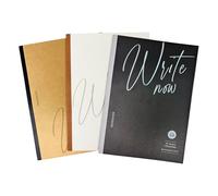 NUOVI - Cuaderno B5, 25 x 17,6 cm, 3 combinaciones de cuadernos, 100 g/m², 40 páginas a rayas, páginas de encuadernación robustas para oficina, universidad, escuela, periódico, reuniones y mucho más