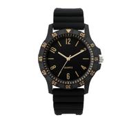 NUOVO Reloj analógico de cuarzo para hombre, deportivo, impermeable, digital árabe con esfera negra, reloj unisex para hombre