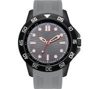 NUOVO Reloj deportivo para hombre, correa de silicona, resistente al agua hasta 30 m, relojes grandes para hombre, reloj casual de moda, regalo elegante para hombre, gris, Informal