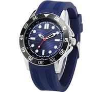 NUOVO Reloj deportivo para hombre, correa de silicona, resistente al agua hasta 30 m, relojes grandes para hombre, reloj casual de moda, regalo elegante para hombre, azul, Minimalista, deportivo