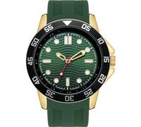 NUOVO Reloj deportivo para hombre, correa de silicona, resistente al agua hasta 30 m, relojes grandes para hombre, reloj casual de moda, regalo elegante para hombre, verde, Minimalista