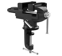 Nuovoware Tornillo de Banco de Trabajo 70mm, 360° Base Giratoria Tornillo de Sujeción Pesada Universal de Precisión, Abrazadera de Banco para Carpintería Metalurgia Conducto de Corte, Negro