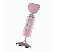 Nuoxiange Micrófono condensador rosa en forma de corazón, micrófono USB-C para juegos y transmisión para PC, laptop, Mac, PS4, teléfono, captura de voz cristalina para streamers y jugadores de amor