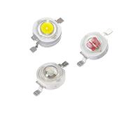NUOYIYI 10 Uds 1W 3W 5W bombillas de lámpara de chip LED de alta potencia diodos SMD COB blanco frío cálido rojo verde azul amarillo 440 660nm cuentas de luz-Rojo 625nm_1W 10 piezas