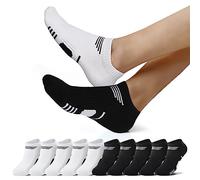 NUOZA Calcetines Tobilleros Hombre - Calcetines Hombre Verano Calcetines Running Hombre Calcetines Ciclismo Hombres Bajos Negro Blanco