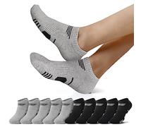NUOZA Calcetines Tobilleros Mujer - Calcetines Tobilleros Hombre Calcetines Deporte Mujer Calcetines Bajos Hombre Calcetines Bajos Mujer Negro Gris