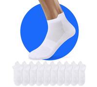 NUOZA Calcetines Tobilleros Mujer Hombre Running Deporte Finos Blanco Algodon Cortos Ciclismo Calcetine Trekking Verano Blancos 35-38 10 Pares Socks