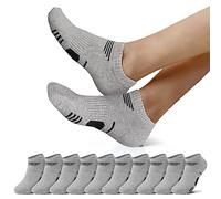 NUOZA Calcetines Tobilleros Mujer Verano - Invisibles Cortos de Algodón para Deporte - Bajos Gris