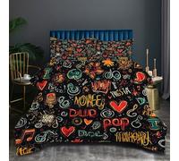Nuphtun Edredón 150x200 cm Motivos De Colores, Ligero Microfibra Juego de Cama 150x200 cm, Colcha Estampada en 3D para Mujer y Hombre