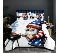 Nuphtun Edredón Extra Grande 180x200 | Anciano Colorido, Confeccionado con Tejido de Microfibra Relleno de Algodón 200 gsm, Amplio y Muy Cómodo, Ideal para Familias T94