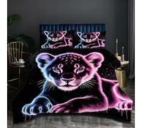 Nuphtun Edredón Extra Grande 180x200 | LeóN Colorido, Confeccionado con Tejido de Microfibra Relleno de Algodón 200 gsm, Amplio y Muy Cómodo, Ideal para Familias T342