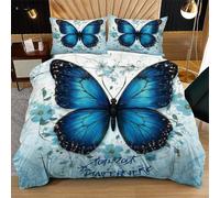 Nuphtun Funda Nórdica 135x200 cm Motivos De Colores, Transpirable Juego de Cama 135x200 cm en Microfibra, Suave Funda de Edredón con Cremallera + 2 Fundas Almohada