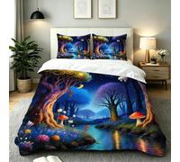 Nuphtun Funda Nórdica 260x240 Arroyos Azules, Funda Nórdica Cama 180 con 4 Cintas en Las Esquinas Microfibra Conjunto de Ropa de Cama para Primavera Verano Otoño Invierno, AE1686
