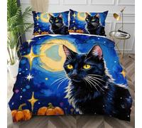 Nuphtun Funda Nórdica 260x240 Calabaza Azul, Funda Nórdica Cama 180 con 4 Cintas en Las Esquinas Microfibra Conjunto de Ropa de Cama para Primavera Verano Otoño Invierno,AQ2538