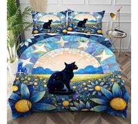 Nuphtun Funda Nórdica 260x240 Flores Azules, Funda Nórdica Cama 180 con 4 Cintas en Las Esquinas Microfibra Conjunto de Ropa de Cama para Primavera Verano Otoño Invierno,AW462