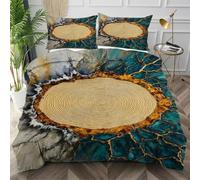 Nuphtun Funda Nórdica Cama 150 Cuadro al Óleo Azul, Resistente a Las Microfibra Funda Nórdica 220x240 para Niños Niñas, Sedosa Conjunto de Ropa de Cama para Dormitorio Decoración,AW4559
