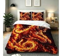 Nuphtun Funda Nórdica Cama 90 Infantil, Tigre Naranja, AQ3326