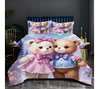 Nuphtun Funda Nórdica Individual 135x200 cm Estrella Fugaz, Funda Nórdica y 2 Fundas de Almohada, Lavable a Máquina y Anti-Arrugas, Corner Straps para un Ajuste Edredón D248 H248-