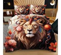 Nuphtun Juego de Cama 260x240 cm LeóN Floral, Dimensiones Generosas para Máximo Confort | Microfibra Resistente, Elegancia y Confort para tu Hogar N37