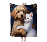 Nuphtun Manta Polar 220 x 240 Animal Perro, Manta Maxi Confort 220x240 cm | Suavidad Permanente y Fácil Mantenimiento, Salas de Estar Amplias y Días de Lluvia D218