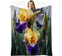 Nuphtun Mantas para Sofa Grandes 150x200 cm Plantas Verdes, Manta 3D de Franela Tamaño Matrimonial, Ultra Suave y Agradable a la Piel, Lavable, Sofá y Ver Series, AW3993