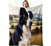 Nuphtun Mantas para Sofas Grandes 220x240 cm Pastor Alemán Negro, Manta Confort Total Tejido de Calidad y Duradero en el Tiempo, Material Cómodo y Cálido para Múltiples Usos, AW2345