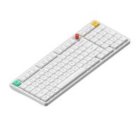 nuphy Air100 V3 - Teclado mecánico inalámbrico intercambiable en caliente, 99 teclas, 100% diseño, teclado de perfil bajo personalizado con botón giratorio multifuncional, montaje de juntas