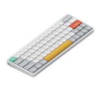 nuphy Air60 V2 QMK/Via Teclado Mecánico, 60% Teclado Inalámbrico de Bajo Perfil, Bluetooth 5.1, 2.4GHz y Conexión por Cable, Compatible con Sistemas Windows y Mac OS - Ionic White Switch Cowberry