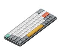 nuphy Air60 V2 QMK/Via Teclado Mecánico, 60% Teclado Inalámbrico de Bajo Perfil, Bluetooth 5.1, 2.4GHz y Conexión por Cable, Compatible con Sistemas Windows y Mac OS - Lunar Gray Switch Cowberry