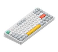nuphy Halo75 V2 Teclado mecánico para gaming 75% inalámbrico, teclado intercambiable en caliente, teclado RGB de 83 teclas con retroiluminación, compatible con Bluetooth/2.4 GHz/USB-C (White Blush