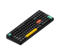 nuphy Halo96 V2 Teclado inalámbrico para juegos intercambiable en caliente, 99 teclas, teclado mecánico RGB, compatible con QMK/VIA, Bluetooth/USB-C/2,4 GHz, negro rubor (42 gf)