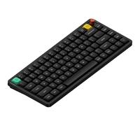 nuphy Teclado mecánico inalámbrico Air75 V3, 75% de perfil bajo con perilla, teclado para juegos compatible con Bluetooth/2,4 GHz/USB-C, disposición QWERTY US (Dark / Blush Nano Switch)