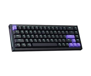 NuPhy X BH65 Teclado para juegos de aluminio 68 teclas RGB, disparador rápido, cableado, efecto Hall personalizado, teclas PBT, punto de accionamiento