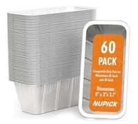 NUPICK Blackstone 5017 - Paquete de 60 accesorios para plancha, revestimiento de taza de grasa para parrilla Blackstone de 17, 22, 30, 28 y 36 pulgadas, para bandeja de goteo