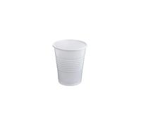 Nupik - 25 Vasos de Plástico Desechables de Polipropeno 240 ml - Material Ecológico Reutilizable y Reciclable - Ideal para Fiesta, Cumpleaños y Navidad - Color Blanco