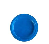 Nupik - Pack 25 Platos Reutilizables 220 mm Azules, de Poliestireno, Resistentes y Ligeros, Ideales para Fiestas, Eventos y Catering